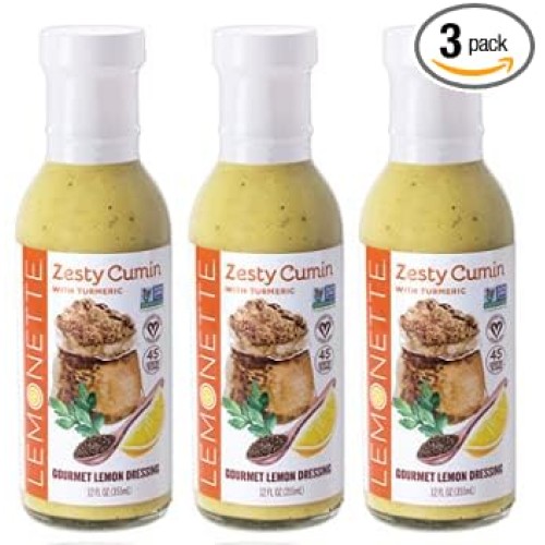 Lemonette Cumin Salad Dressing 3 Pack: Keto Approved As Seen In