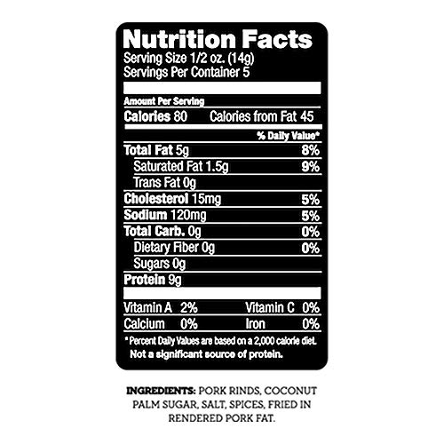 4505 Meats, Chicharrones, Fried Pork Rinds, Classic Chili, 2.5 O