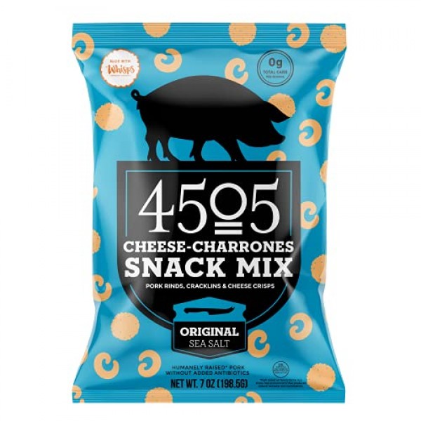 4505 Meats Cheese-Charrones Snack Mix, Sea Salt, Made with Whisp...