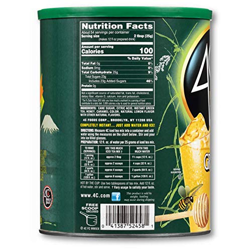 4C Green Tea Iced Tea Pitcher Pack 7 Pk. Pack Of 3