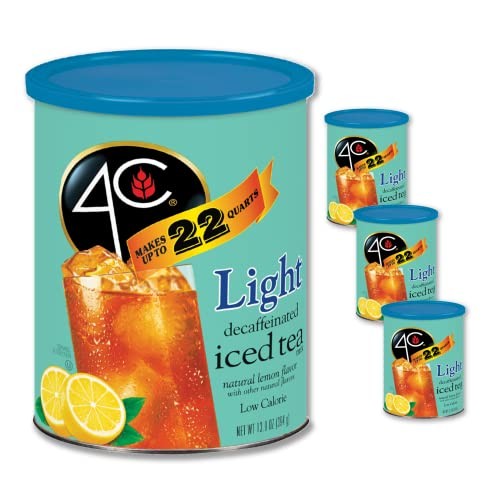 4C Light Decaf Iced Tea Mix 22 Qt. Pack Of 3