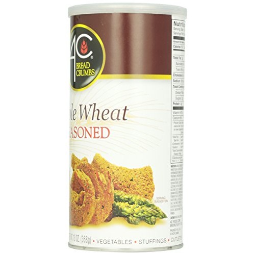 4C Bread Crumbs 100% Whole Wheat Seasoned, 13 Oz