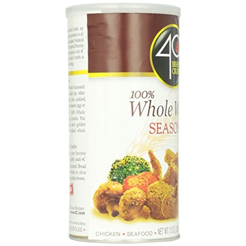4C Bread Crumbs 100% Whole Wheat Seasoned, 13 Oz