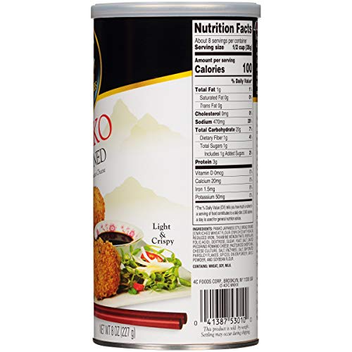 4C Japanese Style Panko Seasoned Bread Crumbs, 8 Oz