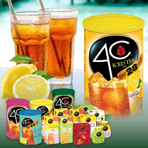 4C Powder Drink Mix Packets, Lemon Tea 1 Pack, 24 Count, Singles...