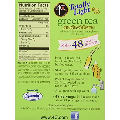 4C Totally Light To Go Bonus Variety Pack, 4 Flavors, 24-Count B