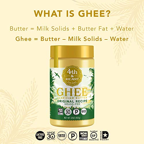4Th &Amp; Heart Grass Fed Ghee Butter, Keto, Pasture Raised, Non-Gmo