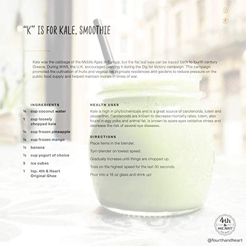 4Th &Amp; Heart Grass Fed Ghee Butter, Keto, Pasture Raised, Non-Gmo