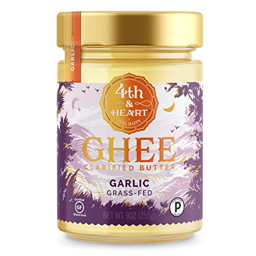California Garlic Grass-Fed Ghee Butter By 4Th &Amp; Heart, 9 Ounce,