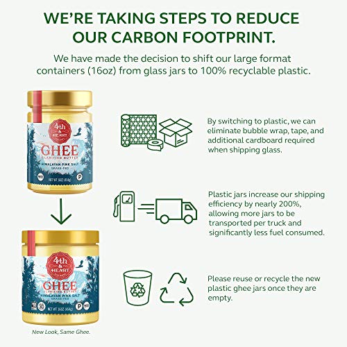 Himalayan Pink Salt Grass-Fed Ghee Butter By 4Th &Amp; Heart, 9 Ounc