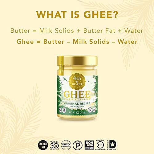 Original Grass-Fed Ghee Butter By 4Th &Amp; Heart, 9 Ounce, Pasture