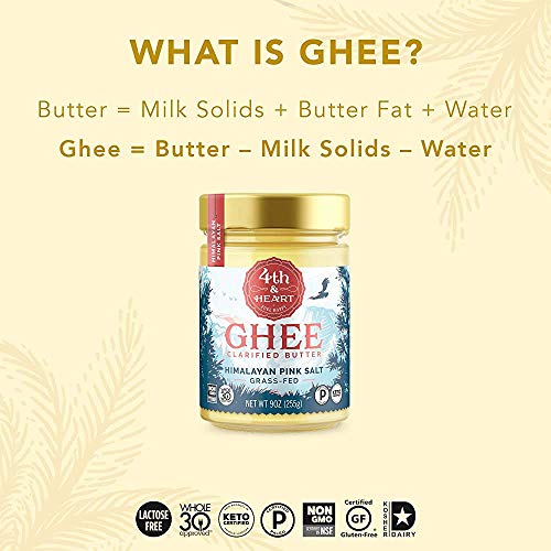 Pink Salt Grass-Fed Ghee Butter, 9 Ounce, Keto, Pasture Raised,