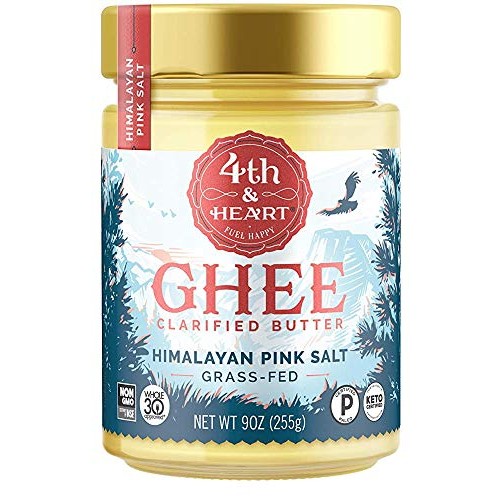 Pink Salt Grass-Fed Ghee Butter, 9 Ounce, Keto, Pasture Raised,
