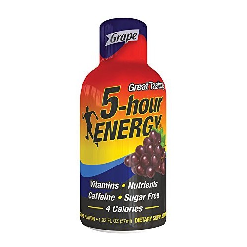 5 Hour Energy Energy Shots, Grape, 12 Pk By 5 Hour Energy
