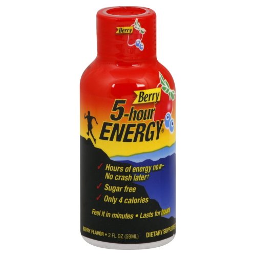 5 Hour Energy - Energy Shot Berry Flavor - 2 Oz. Clearance Priced