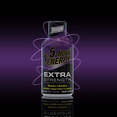 5-Hour Energy Shot, Extra Strength Grape, 1.93 Ounce, 24 Count