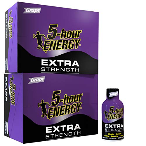 5-Hour Energy Shot, Extra Strength Grape, 1.93 Ounce, 24 Count