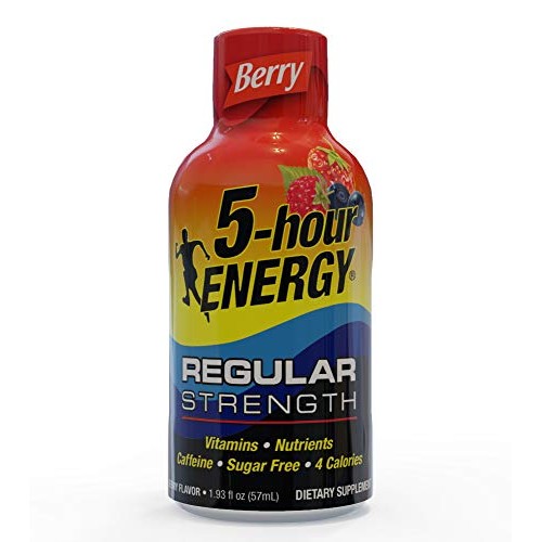 5-Hour Energy Shot, Regular Strength Berry, 1.93 Ounce, 24 Count