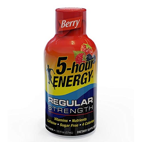 5-Hour Energy Shot, Regular Strength Berry, 1.93 Ounce, 24 Count