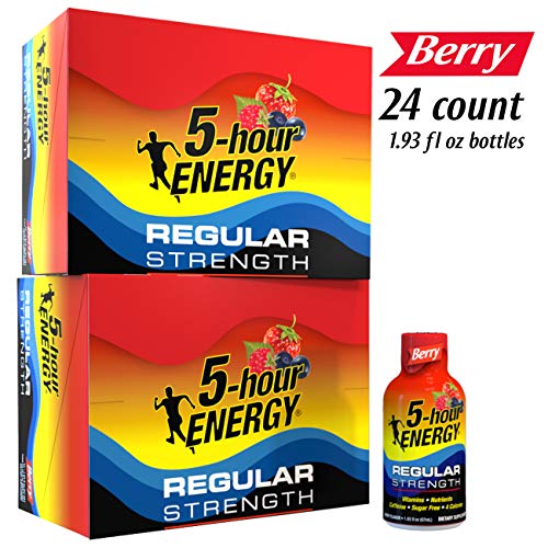 5-Hour Energy Shot, Regular Strength Berry, 1.93 Ounce, 24 Count