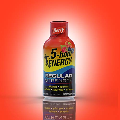 5-Hour Energy Shot, Regular Strength Berry, 1.93 Oz, 10 Pack