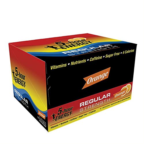 5-Hour Energy Shot, Regular Strength, Orange Flavor, 1.93 Ounce,