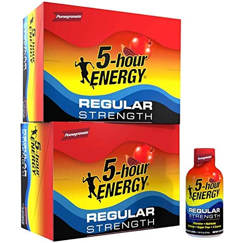 5-Hour Energy Shot, Regular Strength, Pomegranate, 1.93 Ounce, 2