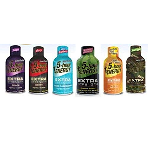 5-Hour Energy Extra Strength Variety - Blue Raspberry, Berry, Gr