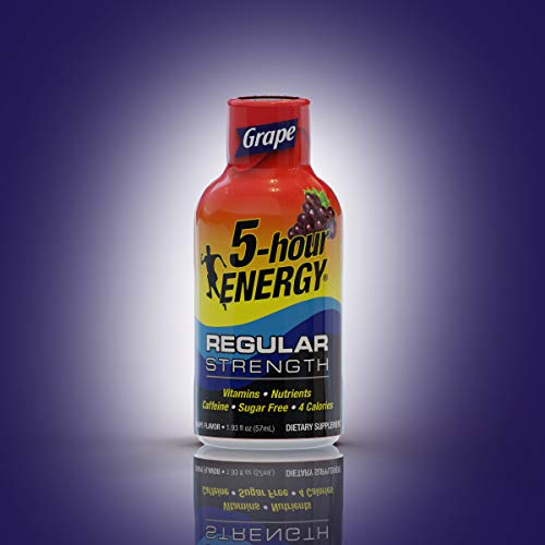 5-Hour Energy Shot, Regular Strength Grape, 1.93 Ounce, 24 Count