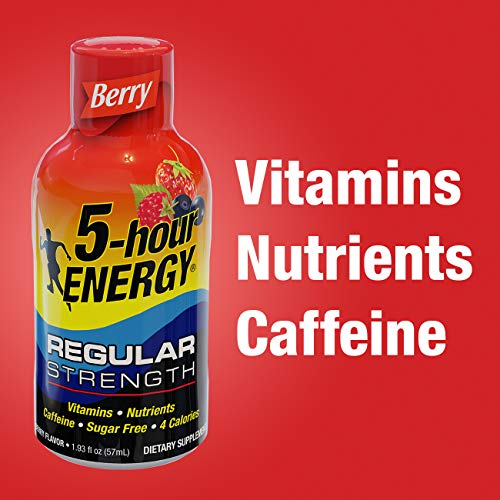 5-Hour Energy Shot, Regular Strength Grape, 1.93 Ounce, 24 Count