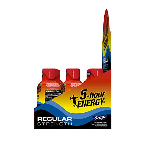 5-Hour Energy Shot, Regular Strength Grape, 1.93 Ounce, 24 Count