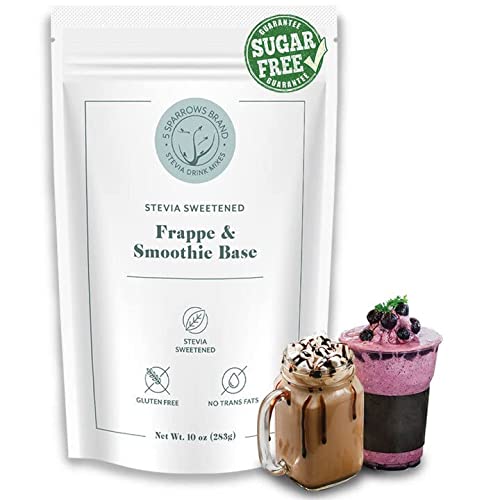5 SPARROWS Sugar-Free Frappe, Milkshake and Smoothie Base- Stevi...