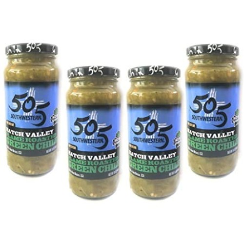 505 Southwestern 16Oz Jars Diced Flame Roasted Green Hatch Chile