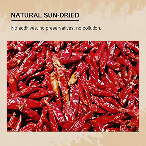 52Usa Szechuan Red Dried Chilis, Whole Chili, Chinese Chili 4 Oz
