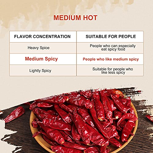 52Usa Szechuan Red Dried Chilis, Whole Chili, Chinese Chili 4 Oz