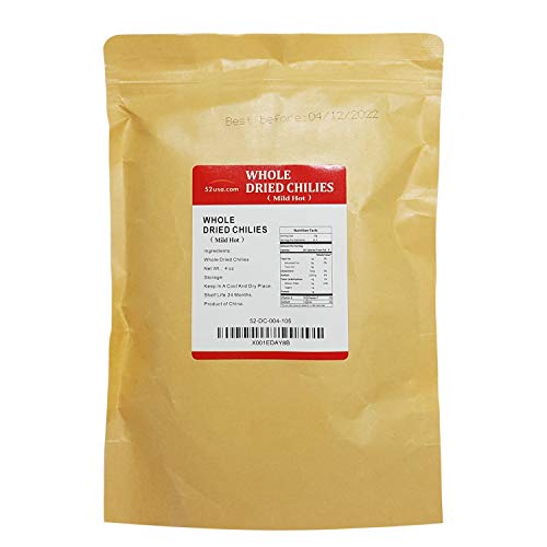 52Usa Szechuan Red Dried Chilis, Whole Chili, Mild Spicy Chinese