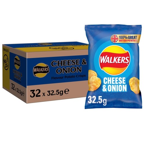 Walkers Crisps Cheese And Onion X 32 1040G