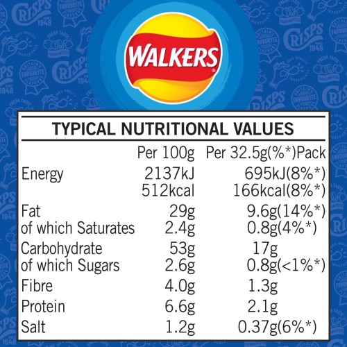 Walkers Crisps Cheese And Onion X 32 1040G