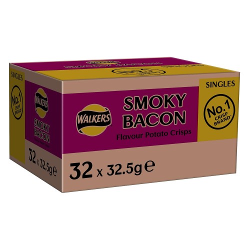 Walkers Crisps Smoky Bacon X 32 1040G