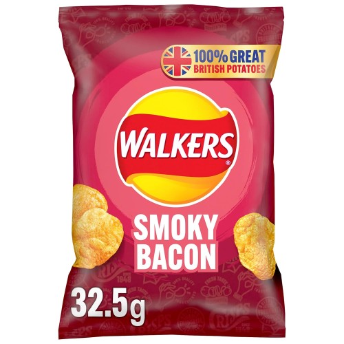 Walkers Crisps Smoky Bacon X 32 1040G