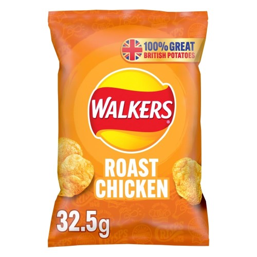 Walkers Crisps Roast Chicken X 32 1040G