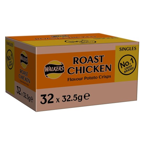 Walkers Crisps Roast Chicken X 32 1040G