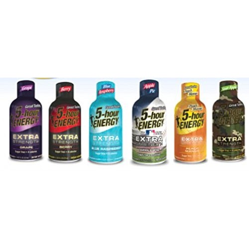 5 Hour Energy Extra Strength Variety - Blue Raspberry, Berry, Gr
