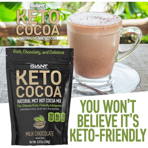 Keto Cocoa - Delicious Sugar Free Hot Chocolate Mix With 6G Of M