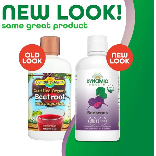 Dynamic Health Certified Organic Beetroot Dietary Supplement | N