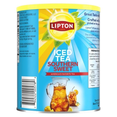 Lipton Iced Tea Mix, Sugar-Free, Southernn Sweet Tea, Makes 28 Q...
