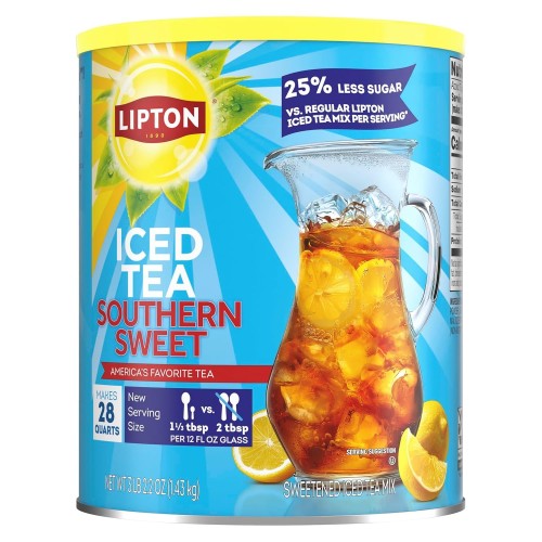 Lipton Iced Tea Mix, Sugar-Free, Southernn Sweet Tea, Makes 28 Q...