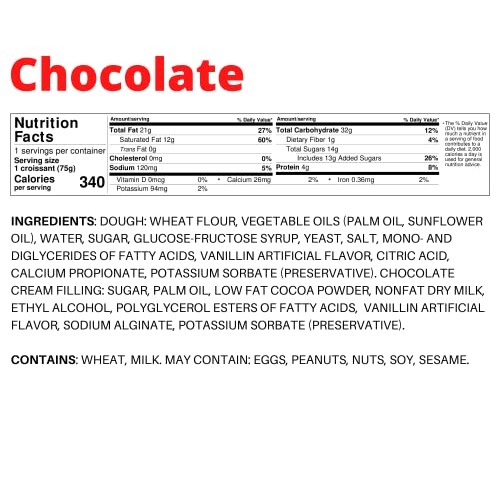 7Days Soft Croissant, Chocolate Filling, Perfect Breakfast Pastr