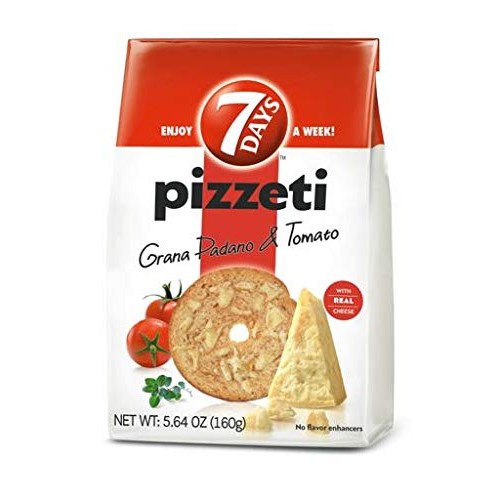 7Days Pizza Bagel Chips, Tomato Pizzeti, Non-Gmo, All Natural Sn