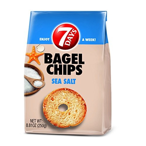 7Days Bagel Chips, Sea Salt, 8.81 Oz. Bag